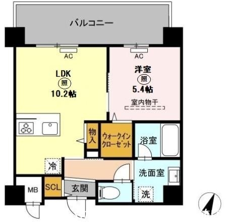 グランデール博多の間取り写真