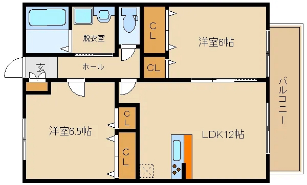 近鉄南大阪線 高鷲駅 徒歩5分 2階建 築13年の間取り写真