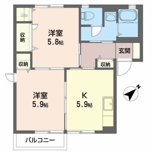 アクアロードIの間取り写真