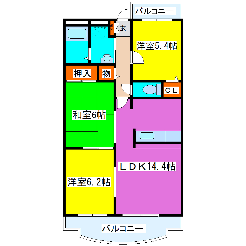 クリスタル東_間取り_0