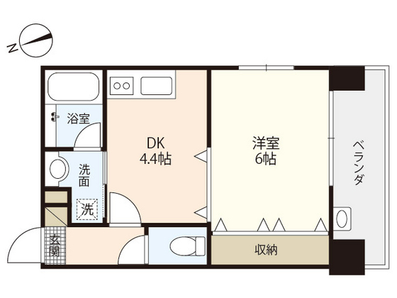 ラフォーレ十日市の間取り