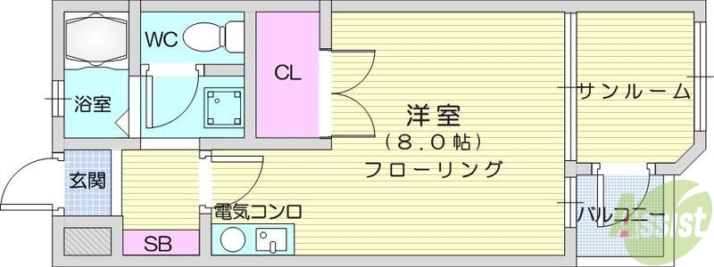 エクセランス・ド長町郡山_間取り_0