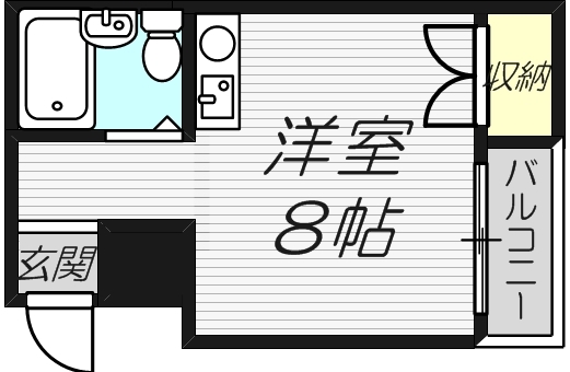 大阪市住之江区浜口西のマンションの間取り