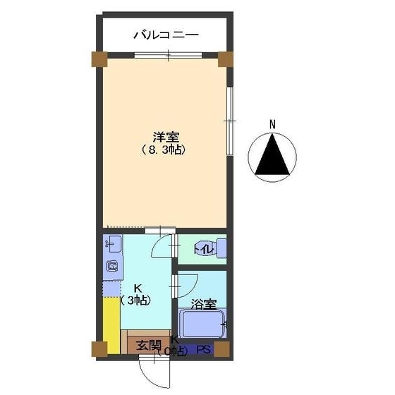 クレステートＫＯＳＡＫＡの間取り