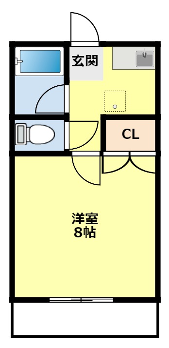 豊田市青木町のアパートの間取り