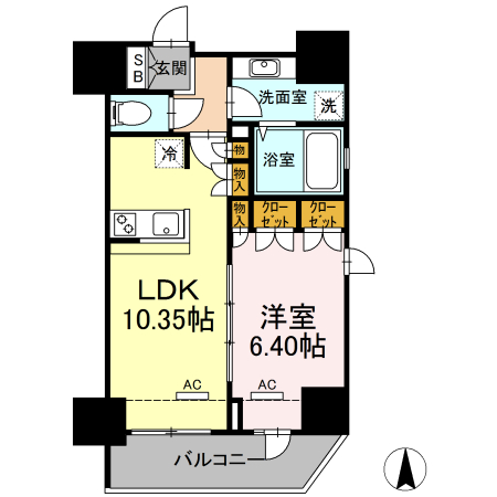 ホウエイコート秋葉原の間取り