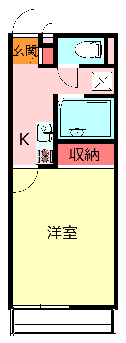 東松山市大字西本宿のマンションの間取り