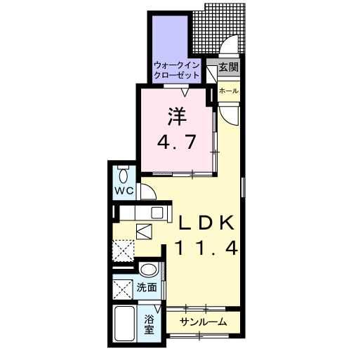 サンライズ　ネクストBの間取り