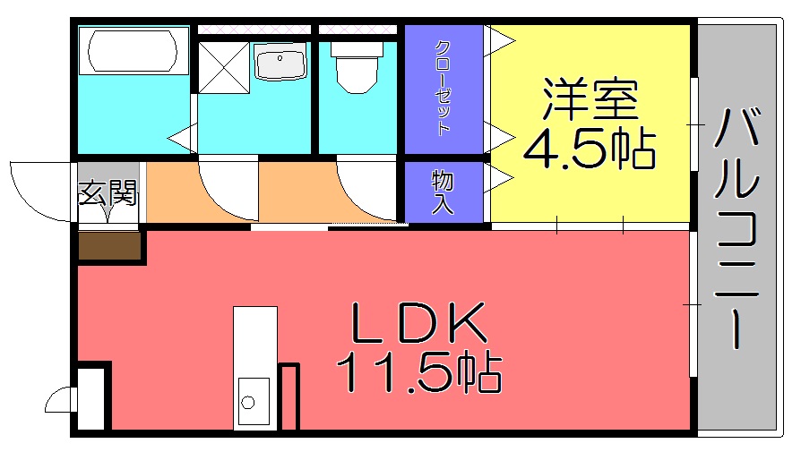 グラシューズコートの間取り