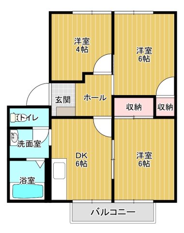 ファミール坪井の間取り