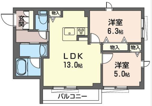 【プレシャスIIの間取り】