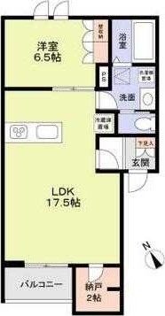 【青梅市河辺町のアパートの間取り】
