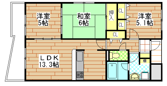 エバーグレイスの間取り