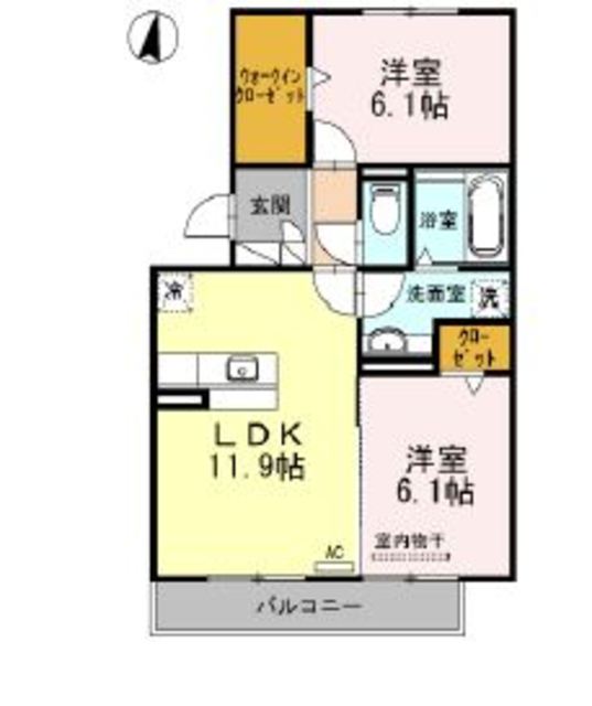 田方郡函南町柏谷のアパートの間取り