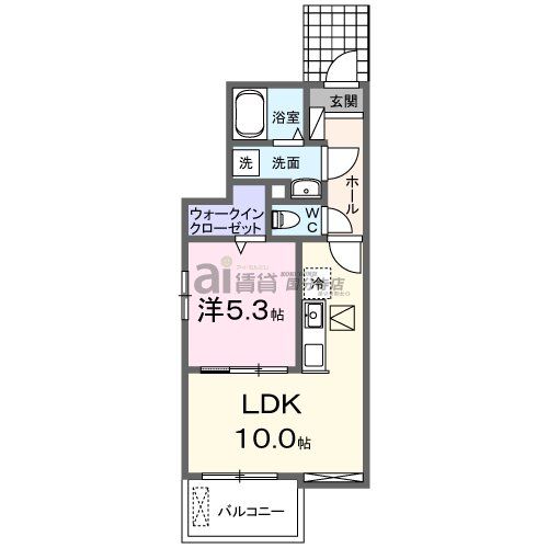 小平市大沼町のアパートの間取り