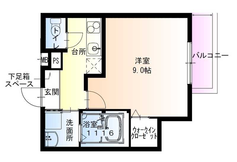 フジパレス堺諏訪森III番館の間取り