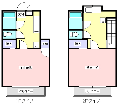 コーポ永友Ｄ棟の間取り