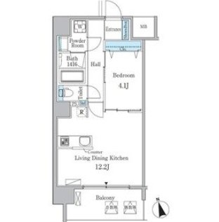 名古屋市千種区池下のマンションの間取り