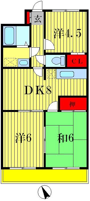 セイハ松飛の間取り