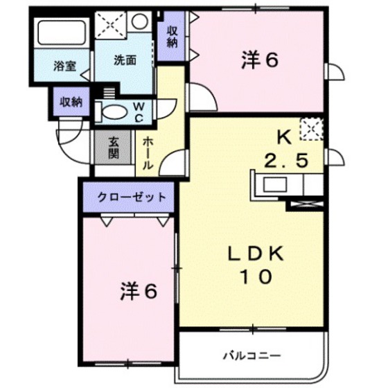 アヴニール・シェル３番館の間取り