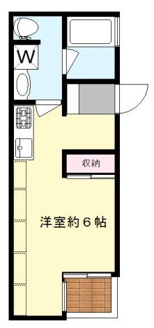 世田谷区経堂のアパートの間取り