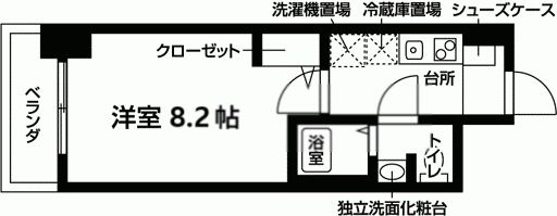 ヴェッセル幅下の間取り