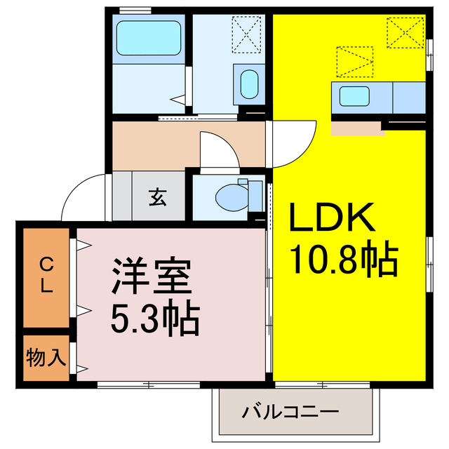 グランメール桜町Dの間取り