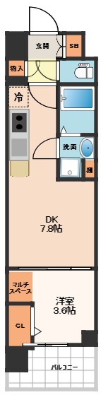 アーバネックス難波WESTの間取り