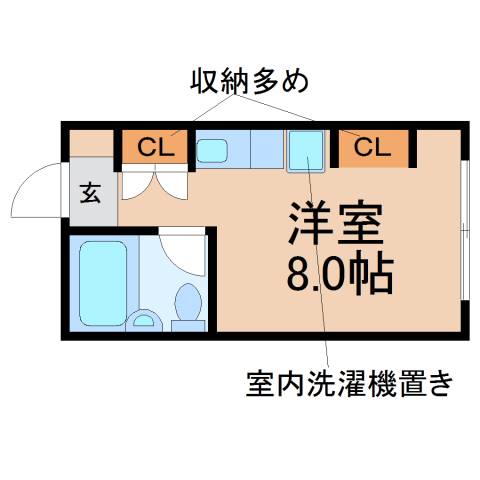 名古屋市東区東桜のマンションの間取り