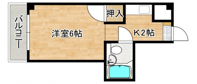 広島市中区南千田東町のマンションの間取り