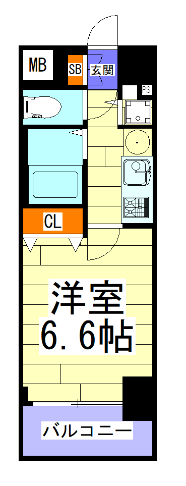 プレサンス本町プライムの間取り