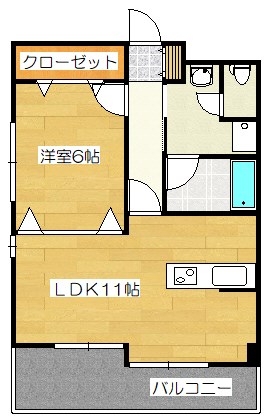 筑紫野市紫のマンションの間取り