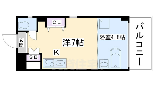 【京都市北区小山元町のマンションの間取り】