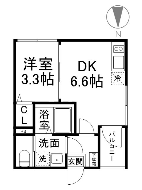 GOLD太秦の間取り