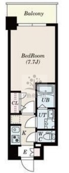 S-RESIDENCE難波大国町dominaの間取り