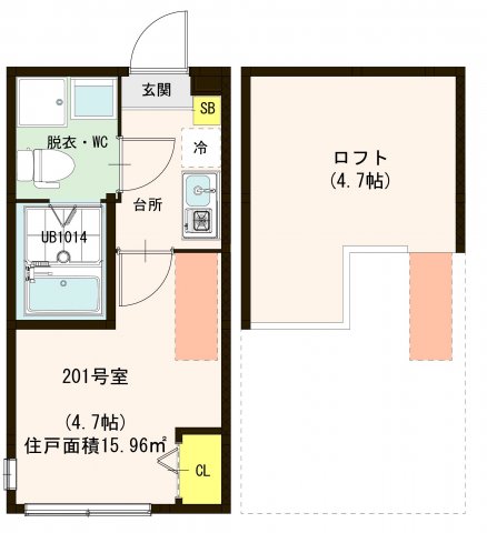 センシズヴィラ竹ノ塚の間取り