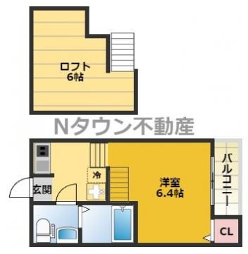 デザイナーズコーポ賑町の間取り