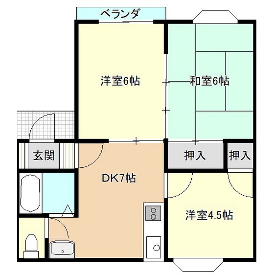 シティハイツの間取り