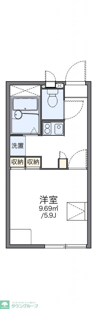 レオパレス司の間取り