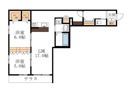 ラリュール冨士見の間取り