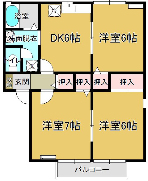 セジュール萌の間取り