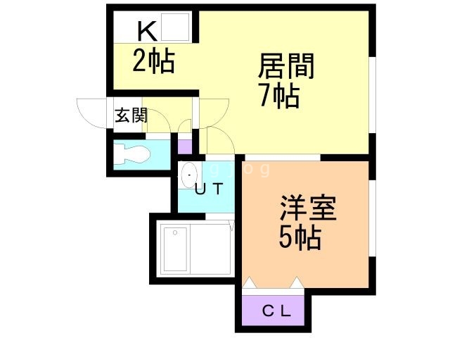 札幌市厚別区厚別西三条のマンションの間取り