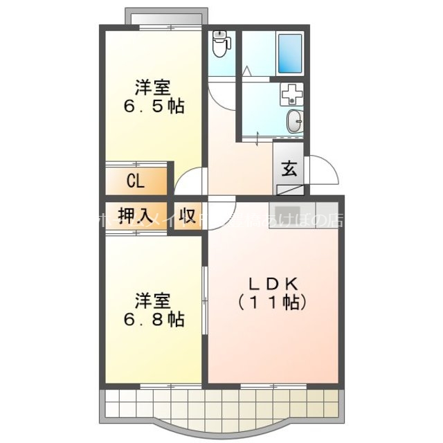 ラヴィアンローズの間取り