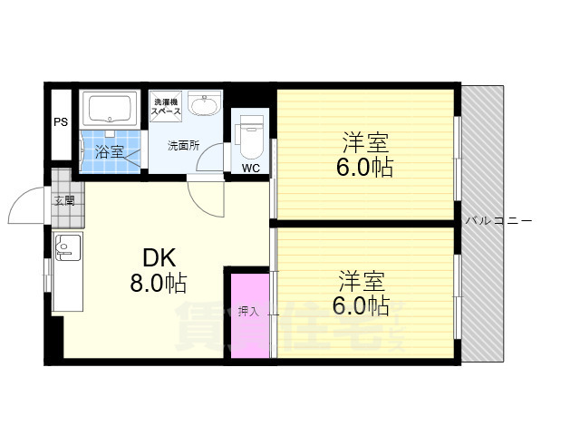 ヴィヴァーチェ千本の間取り