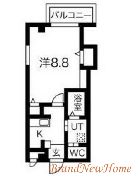 堺市北区常磐町のマンションの間取り