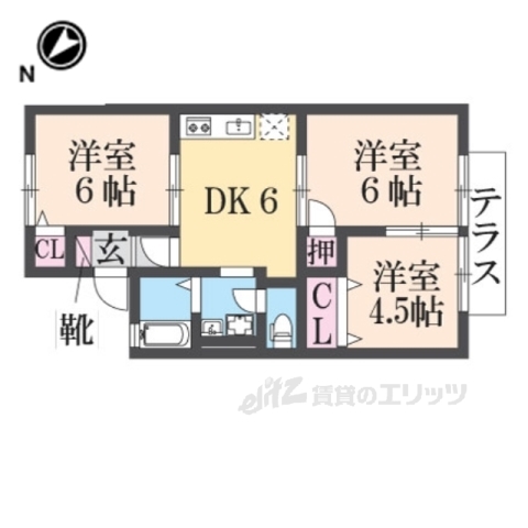 ファミール栄Ｂ棟の間取り