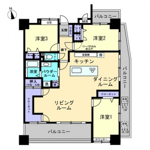 コアマンションネクステージ並木坂の間取り