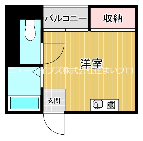 門真市朝日町のマンションの間取り