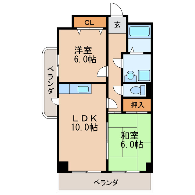 AVENUEやなぎはらの間取り写真