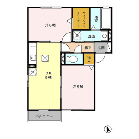 レスプランドールの間取り